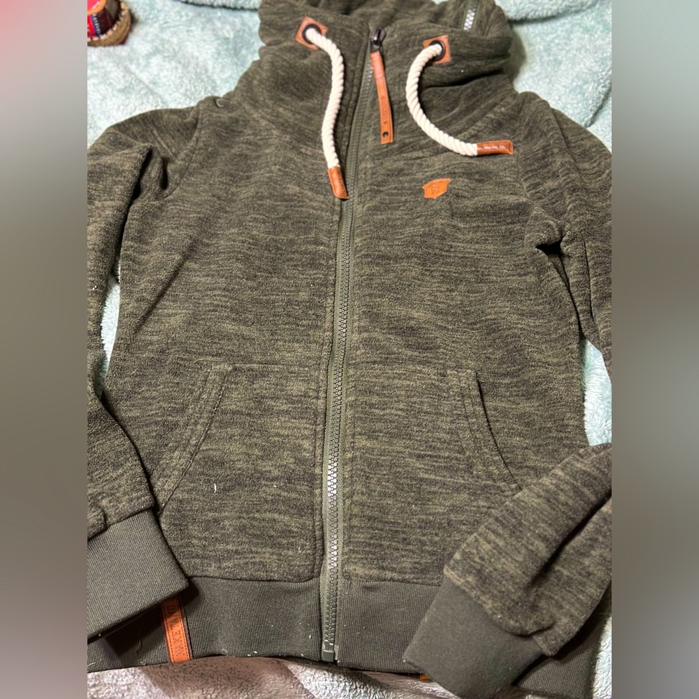Olive green Fleece zip!